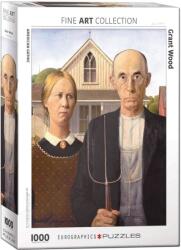 EUROGRAPHICS 1000 db-os puzzle - American Gothic, Wood (6000-5479) (6000-5479)