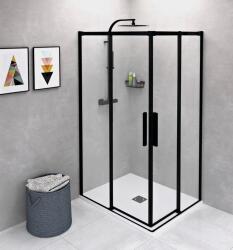 POLYSAN Altis Line Black szögletes zuhanykabin; 100 x 80 cm; átlátszó üveg (AL1512BAL1582B)