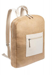 EVERESTUS Rucsac sport casual, 21MAR2586, 340x430x90 mm, Everestus, Iuta, Bumbac, Natur, Alb (EVE10-AP721887)