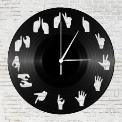  Bakelit falióra - Kreatív számlap kéz sziluettel