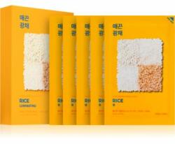  Holika Holika Pure Essence Rice szövet arcmaszk az arcbőr élénkítésére és vitalitásáért 5x20 ml