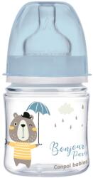Canpol babies Антиколик шише Canpol Easy Start - Bonjour Paris, 120 ml, синьо (35/231_blu) - ozone