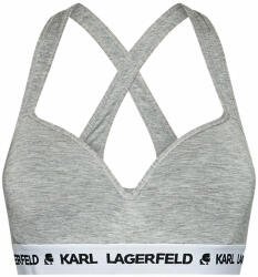 Karl Lagerfeld Sutien fără armătură Logo 211W2109 Gri
