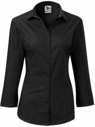 MALFINI Cămașă damă cu mânecă trei sferturi Style - Neagră | 2XL (2180117)