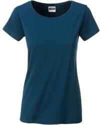 Daiber Tricou clasic de damă din bumbac organic 8007 - Petrol | S (8007-1754811)