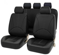 ATL Set Huse Scaune Auto Seat Toledo, Ortopedice, din Piele ECO, culoare Negru (AG338E-177)