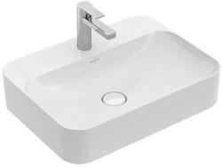 Villeroy & Boch Villeroy & Boch Finion 60 x 44, 5 cm-es ráültethető mosdó 1 csaplyukkal Stone White CeramicPlus felülettel rejtett ViFlow túlfolyóval - 414264RW (414264RW)