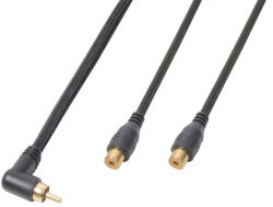PD CONNEX CX143-0, 3 ELOSZTÓ RCA jelkábel (1 db RCA papa - 2db RCA mama, splitter) - (0, 3 m)