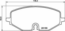 BREMBO fékbetétkészlet, tárcsafék BREMBO P 85 182 (P 85 182)