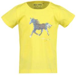 Blue Seven póló lovas átfordítható flitteres sárga BIO PAMUT! 2-3 év (98 cm) - prettykids