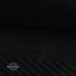 AMOR PIK 4322 - fekete, nyomott mintás, vízlepergető prémium bútorszövet