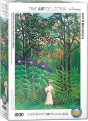 EUROGRAPHICS 1000 db-os puzzle - Woman in an Exotic Forest by Henri Rousseau - Fine Art Collection (6000-5608)