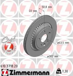 ZIMMERMANN Disc frana ZIMMERMANN COAT Z 610.3718. 20 (610.3718.20)