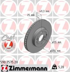 ZIMMERMANN Disc frana ZIMMERMANN COAT Z 590.2575. 20 (590.2575.20)