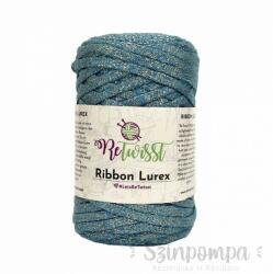 Retwisst Ribbon Lurex - Kék, ezüst szállal - 18