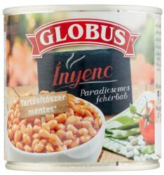 GLOBUS KONZERV Paradicsomos fehérbab fémd. 400g/240g TZ - alkuguru