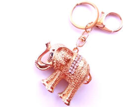  Gold elefánt kristályos kulcstartó