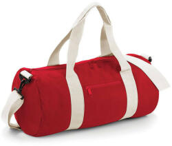 Bag Base Original Barrel Bag - Egy méret, Klasszikus Piros/Off Fehér