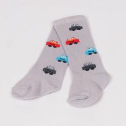  Сиви бебешки 3/4 чорапи с колички