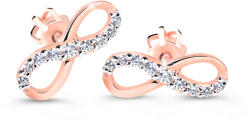 Cutie Diamonds Elegáns rózsaszín arany fülbevalók végtelen alakú gyémántokkal DZ60149-30-00-X-4