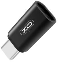 Adapter: XO NB131 - TYPE-C (USB-C)-MicroUSB fekete adapter