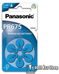 Panasonic Elem (PR675/6LB, 1.4V, cink-levegő) 6 db / csomag (PR675-6LB)