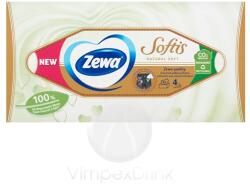 Zewa Softis 4rét. dob. papír zsebkendő NaturalSoft 80 db Új