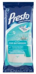  Presto clean fürdőszobai törlőkendő 72db - alkuguru