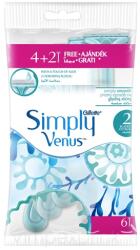 Gillette Simple Venus 2 női eldobható borotva 4+2db