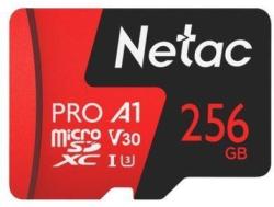Netac P500 Extreme Pro microSDXC 256GB C10/UHS-I/A1/V30 NT02P500PRO-256G-R