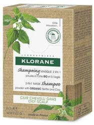 Klorane Șampon-mască de păr - Klorane 2-in-1 Mask Shampoo Powder with Nettle and Clay 8 x 3 g