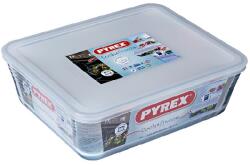 PYREX 203232 Cook & Freeze üvegtál+műanyag tető 27x22 cm