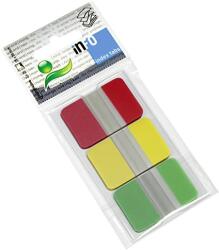  Info Notes önt. Z-jelölőcímke, 25x38mm, 3x25db, átlátszó, 3-féle szín (8742-09)