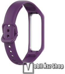 Okosóra pót szíj - szilikon, 120 + 94mm hosszú - LILA - SAMSUNG Galaxy Fit 2 (SM-R220)