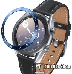 Okosóra lünetta védő rozsdamentes acél - KÉK - SAMSUNG Galaxy Watch3 41mm (SM-R855F)
