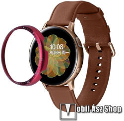 Okosóra lünetta védő rozsdamentes acél - PIROS - SAMSUNG Galaxy Watch Active2 44mm
