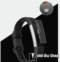 TPU okosóra képernyővédő fólia - CLEAR - 1db, törlőkendővel - A TELJES ELŐLAPOT VÉDI! - Fitbit Alta HR