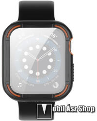 Nillkin APPLE Watch Series 4, 5, 6 44mm, Watch SE 44mm, NILLKIN okosóra üvegfólia, Full cover, 9H, 3D, óratok, Fekete