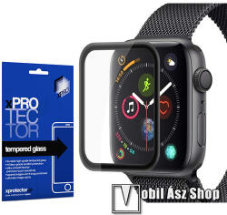 XPRO Apple Watch Series 4 40mm, 5 40mm, Xpro okosóra üvegfólia, Full cover, Fekete