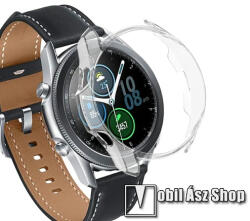 Okosóra műanyag védő tok / keret - ÁTLÁTSZÓ - SAMSUNG Galaxy Watch3 45mm (SM-R845F)
