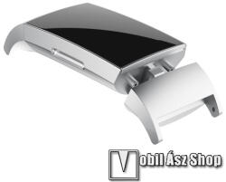 Okosóra fém csatlakozó - 2db/1pár - EZÜST - bármilyen 18mm-es teleszkópos szíjjal használható - Fitbit Charge 3/ Fitbit Charge 4