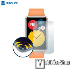 SUNSHINE Hydrogel TPU okosóra képernyővédő fólia - Ultra Clear, ÖNREGENERÁLÓ! - 1db, a teljes képernyőt védi - HUAWEI Watch Fit / Watch Fit Elegant Edition
