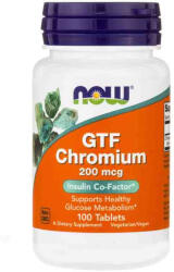 NOW Chromium GTF, Crom 200mcg, Now Foods, 100 tablete