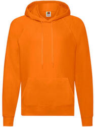 Fruit of the Loom Férfi Pulóver Kapucnis Hosszú ujjú Fruit of the Loom Lightweight Hooded Sweat - M, Narancssárga