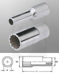 Genius Tools Dugókulcs - crowafej 1/2", 12 szög hosszú 17 mm Genius ( 437817 )