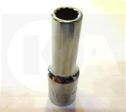 Genius Tools Dugókulcs - crowafej 1/2", 12 szög hosszú 11 mm Genius ( 437811 )