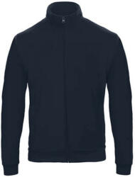 B&C Collection Férfi Felső hosszú ujjú B&C Full Zip Sweatjacket Unisex - WUI26 - XL, Sötétkék (navy)