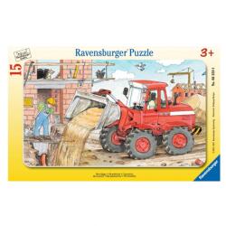 Ravensburger Puzzle Ravensburger Excavator, 15 piese (4005556063598)