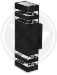 Masterled Homlokzati lámpatest GU10 foglalat, fekete Duo (V2833)