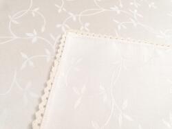 Cri Design Fata de masa damasc cu dantela 150x250 cm, Frunze de maslin (FM-150x250-D) Fata de masa